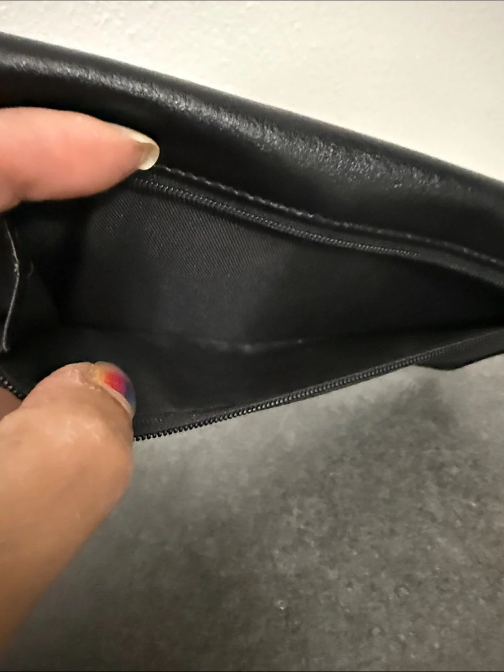 Classic Black Leather Wallet Clutch with Silver Ring Accent Wilson’s Leather